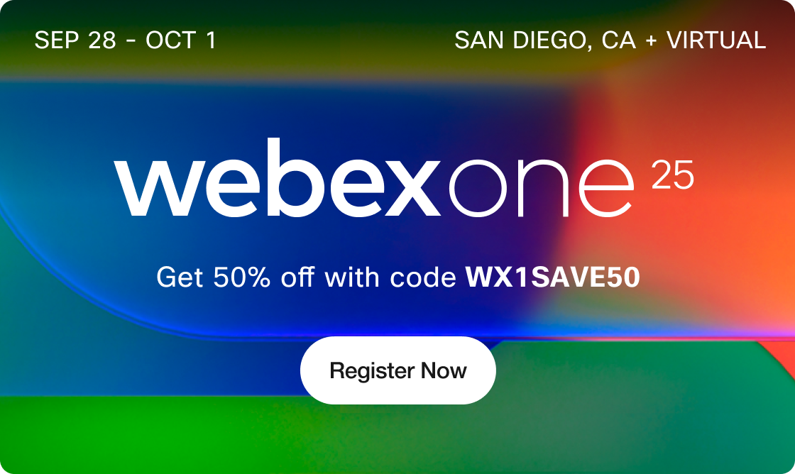 WebexOne 2025