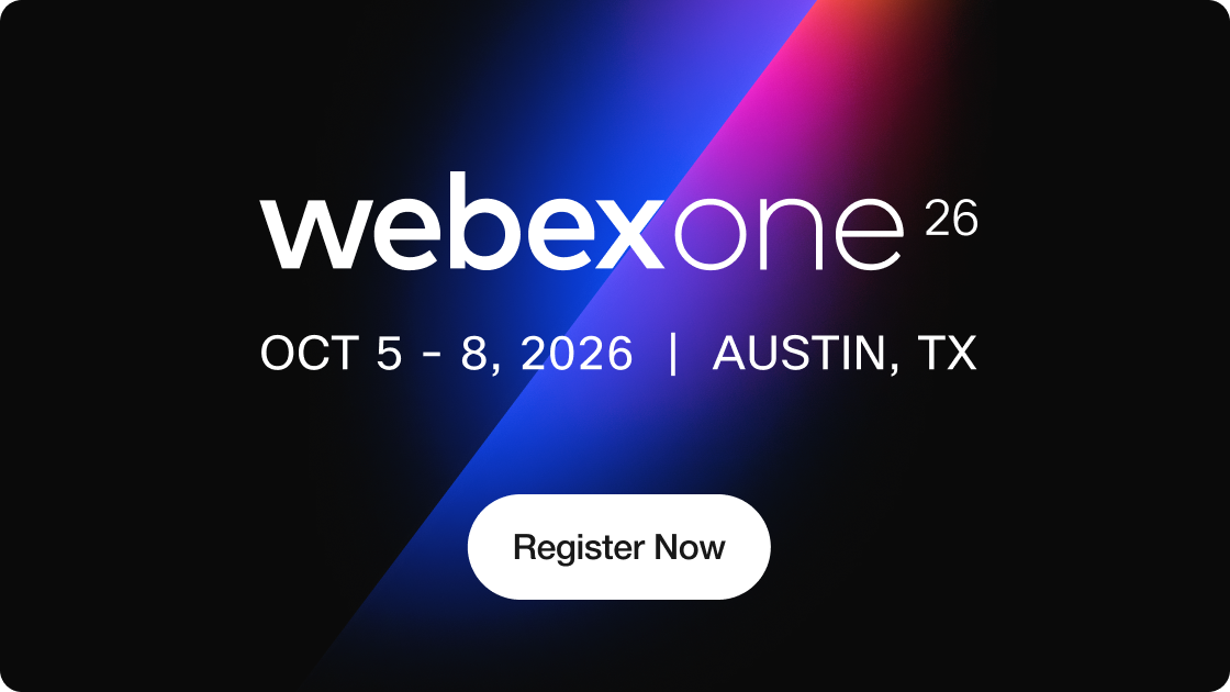 WebexOne 2026