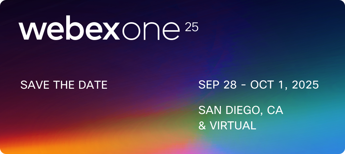 WebexOne 2025