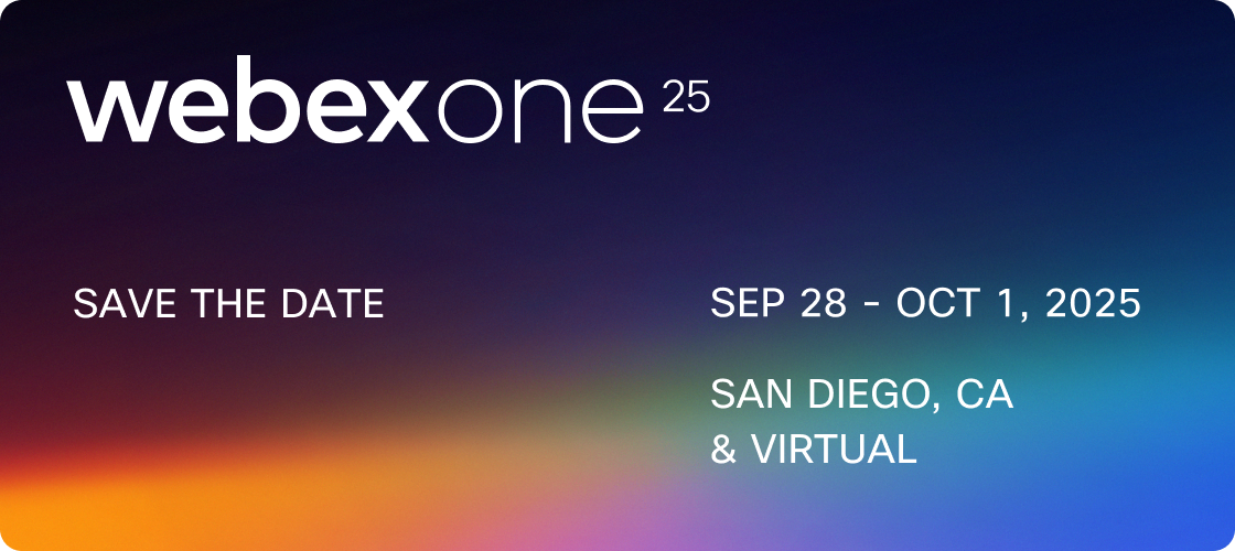 WebexOne 2025